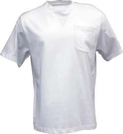 Foxfire Mens Cotton Polyester Blend Short Sleeve Pocket T-Shirt 3X 81 White