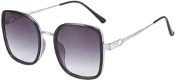 Fashion Sunglasses with FREE leather case for Woman UV400 Protected Oversized Square Shades