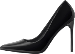 Women's Pumps Slip On High Heels with Pointed Toe 4Inch Stiletto Bridal Party Dress Heels for Casual 9 All Black