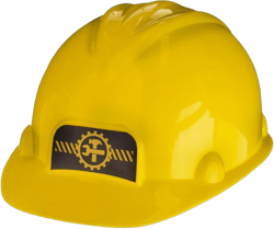 Ultimate Kids Yellow Construction Worker Hat - 1 Piece, Durable & Authentic Design Hat, Perfect For Pretend Play Adventures 7 1/4"/5"