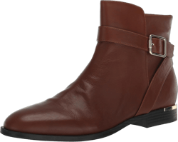 Nine West Women's Alleva Ankle Boot 12 Brown Leather