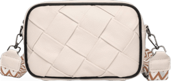 Crossbody Bags for Women, Trendy Leather Crossbody Camera Bag Purse with Guitar Strap Small Shoulder Handbag Beige