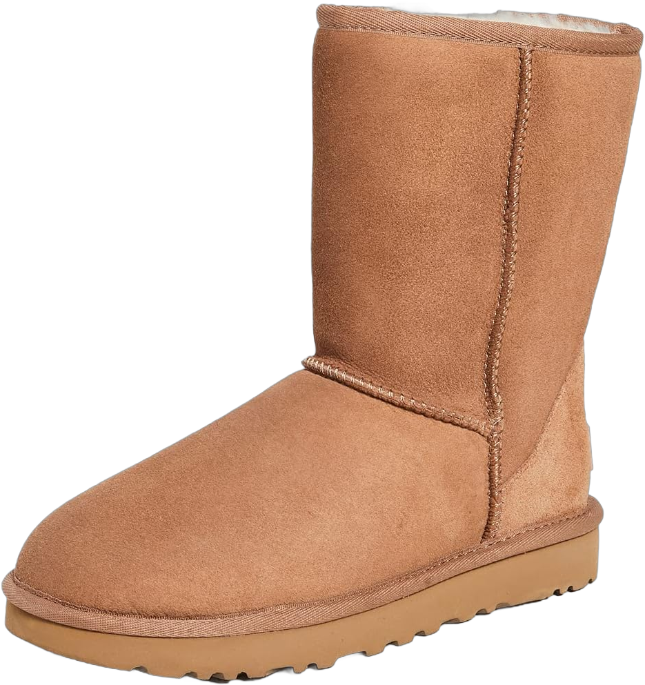 UGG Women's Classic Short Sheepskin Boots 5 Chestnut