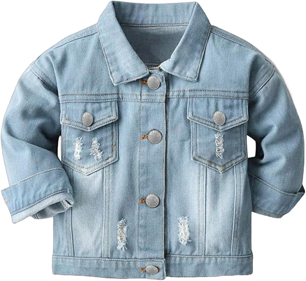 Joe Wenko Classic Kids Toddler Baby Boys & Girls Casual Outwear Denim Jacket