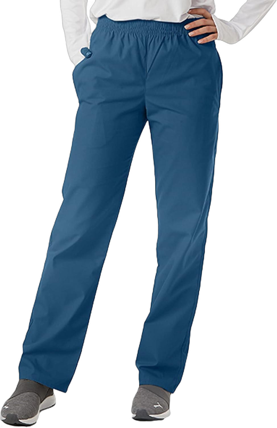 Unisex Scrub Pant, Ultrasoft Classic Scrub Pants Elastic Waist Pant Medical Professionals Pant & Cargo Pant 5X-Large Caribbean Blue