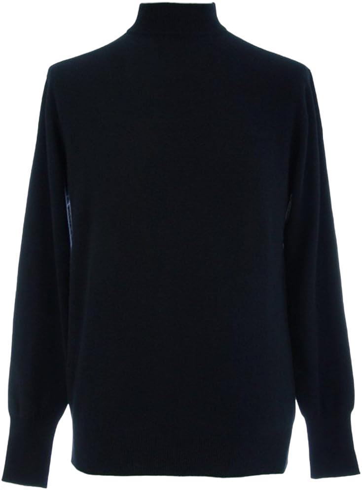 Shephe Men's Mock Turtleneck Cashmere Sweater 3X-Large Black