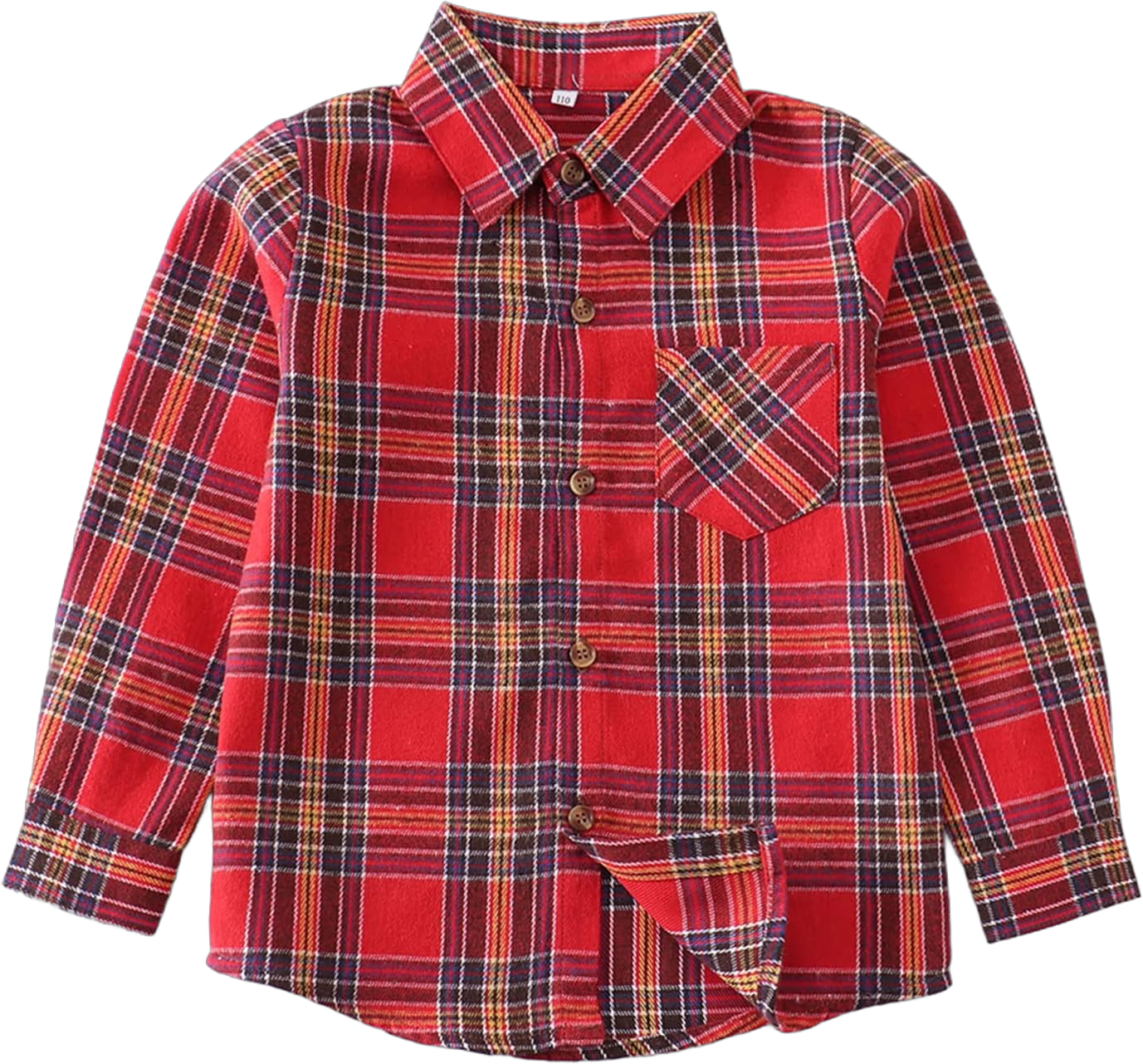 Flannel Shirts for Women & Girls Long Sleeve Buffalo Plaid Tops Womens Button Down Shirts Western Plaid Shirts for Women 3T G198 Red Grey