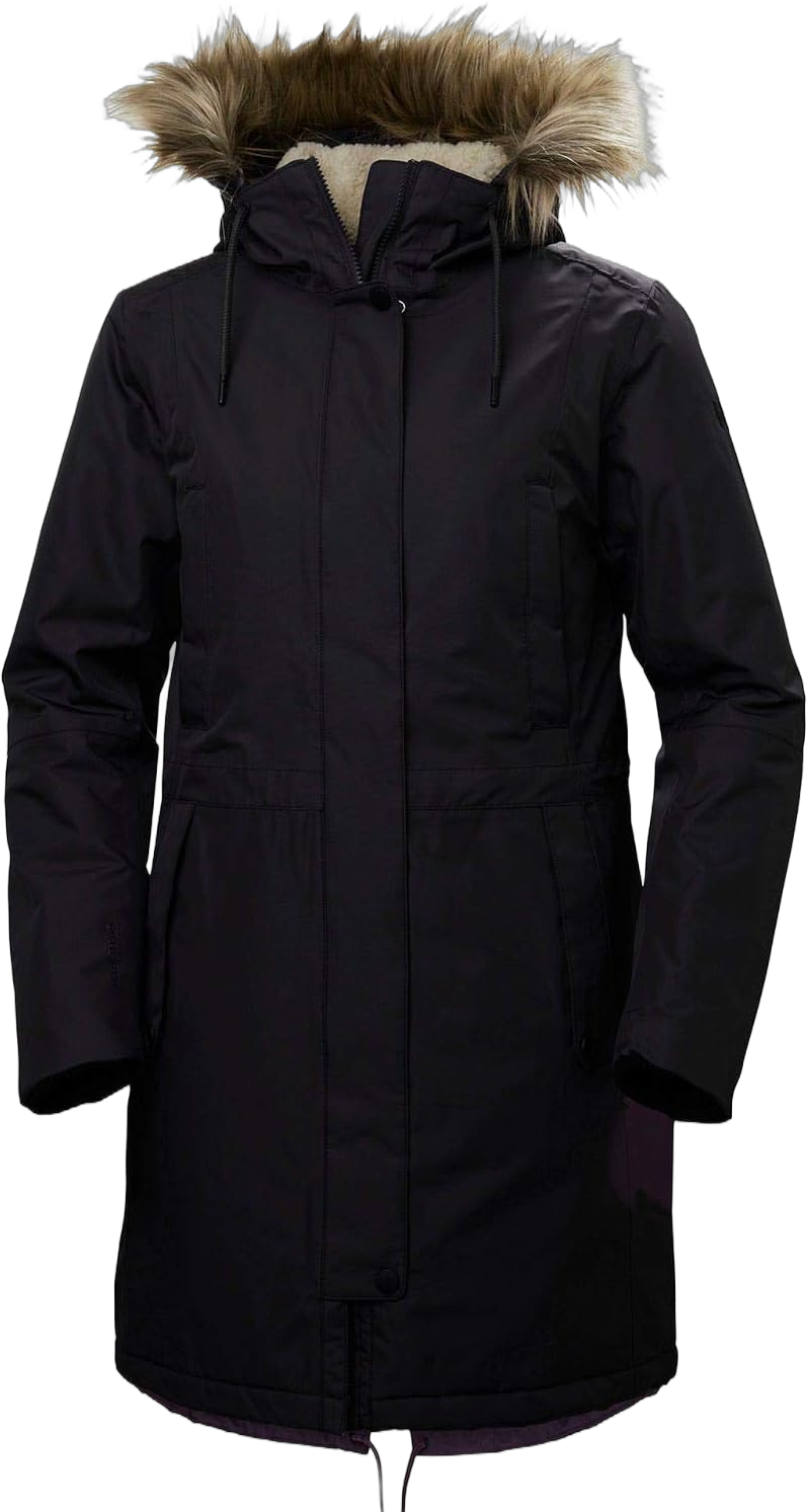 Helly-Hansen Womens Mayen Waterproof Breathable Parka Insulated Hooded Jacket Large 990 Black