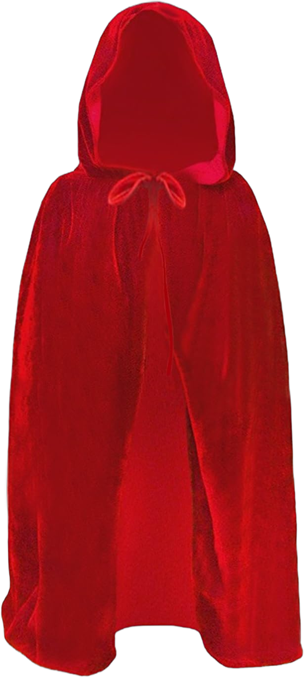 Kids Halloween Christmas Costumes Cape Velvet Hooded Cosplay Party Cloak Wizard Robe Red