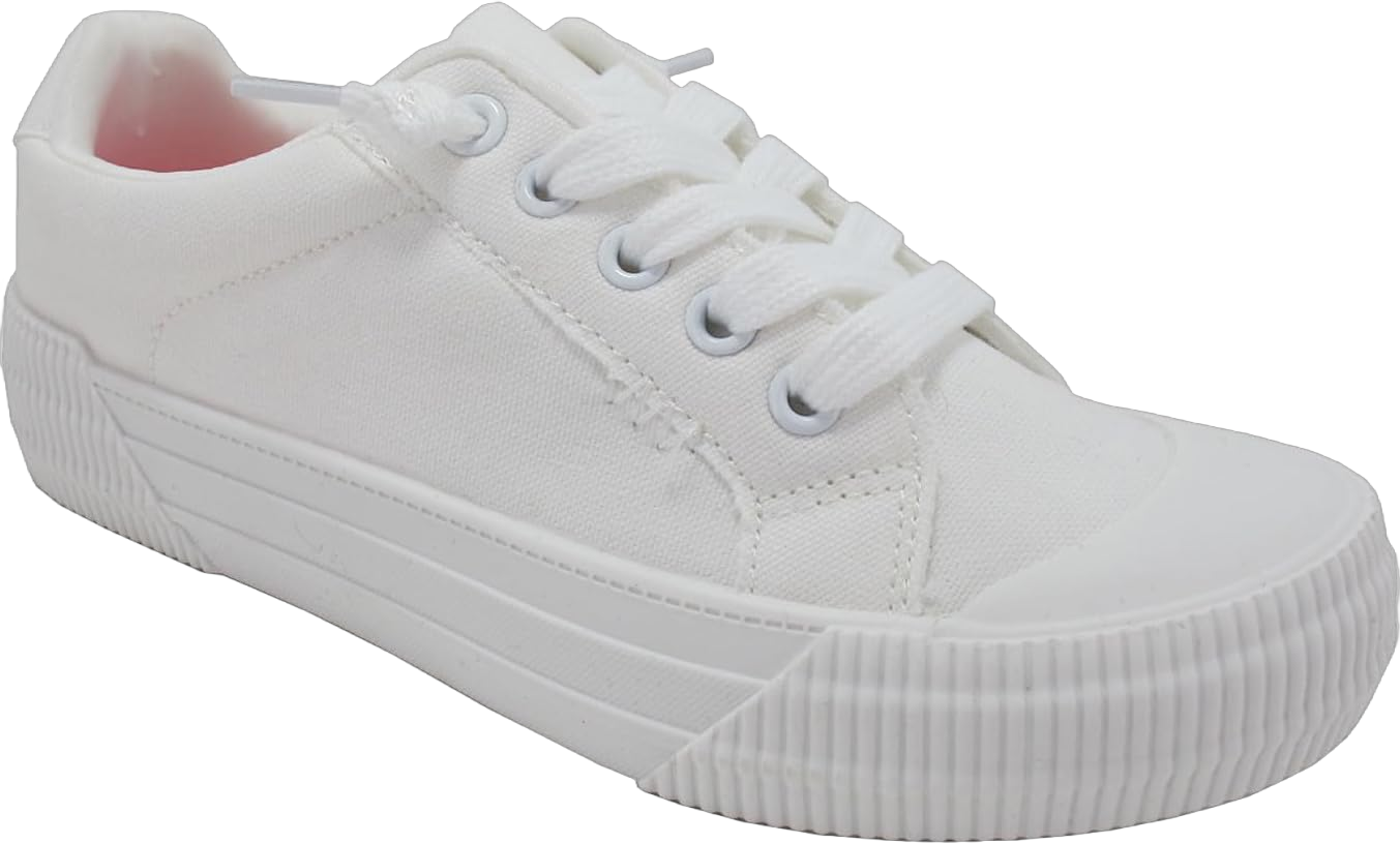 Jellypop Women's Energy Sneakers 7 White Canvas