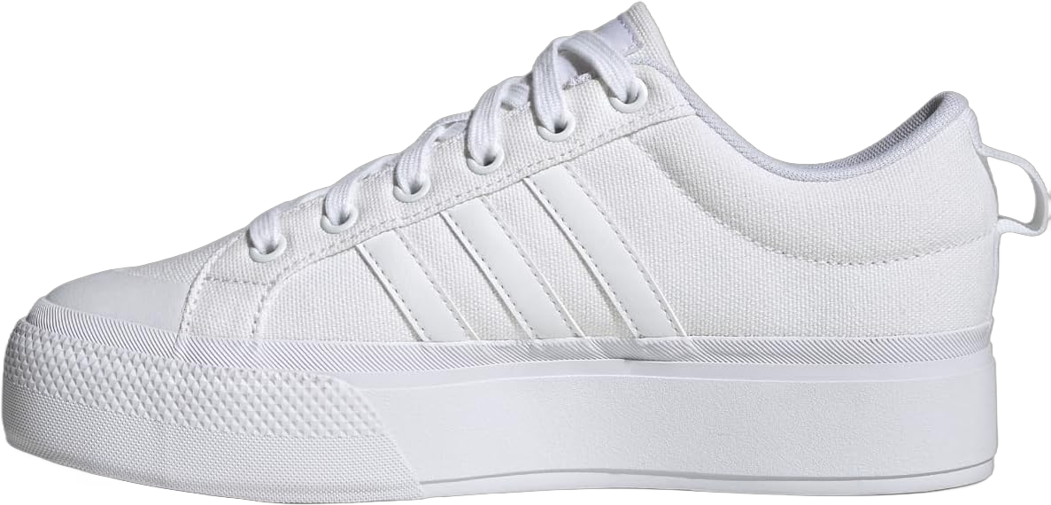 adidas Women's Bravada 2.0 Platform Shoes Sneaker, White/White/Chalk White, 9.5