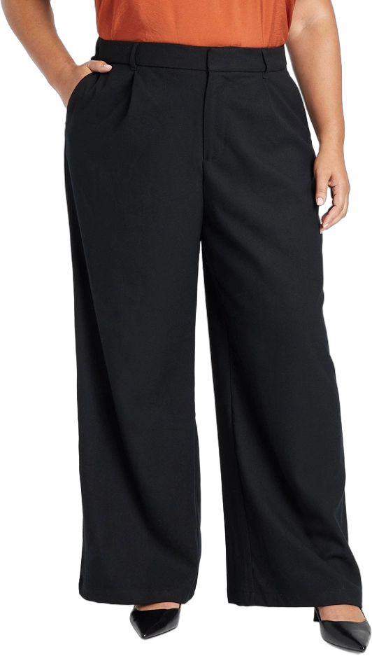 Women&#39;s High-Rise Wide Leg Trousers - Ava &#38; Viv&#8482; Black 17