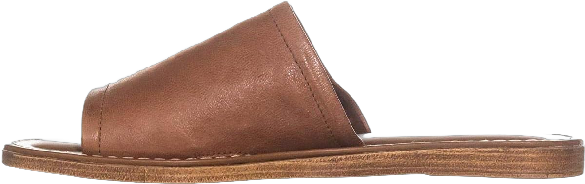 Bella Vita Womens Ros-Italy Leather Flat Slide Sandals Tan 10 Medium (B,M)