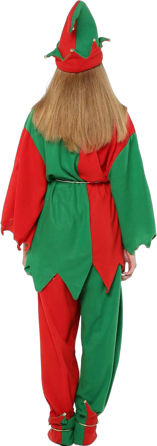 EraSpooky Christmas Elf Adult Costume Unisex Whole Set X-Large