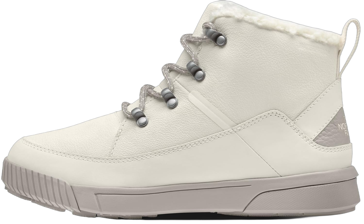 THE NORTH FACE Women's Sierra Mid Lace Wp Snow Boot 8.5 White Dune/Silver Grey