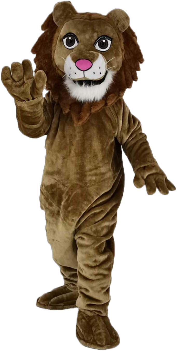 school mascot costume Realistic Friendly Lion Mascot Costume Animal Lion king