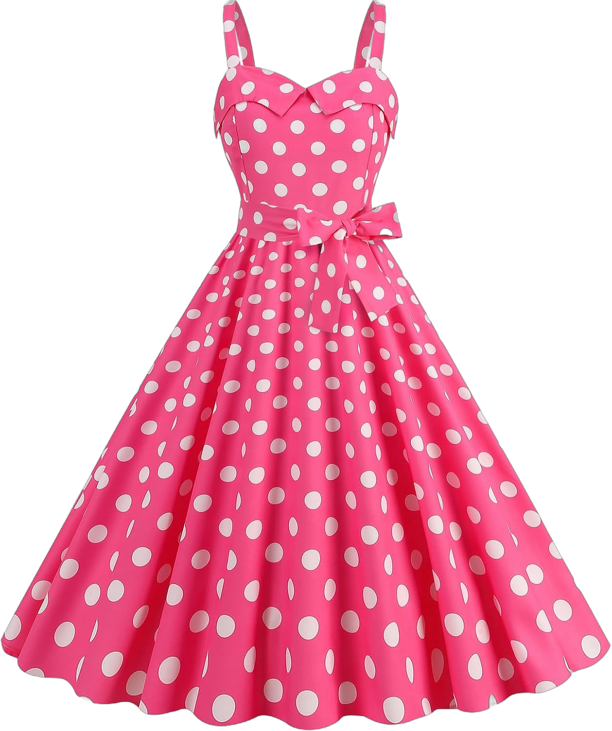 1950s Dresses for Women Vintage Retro Cocktail Party Swing Dresses Halter Floral Rockabilly 50s Polka Dot Pin up Dress