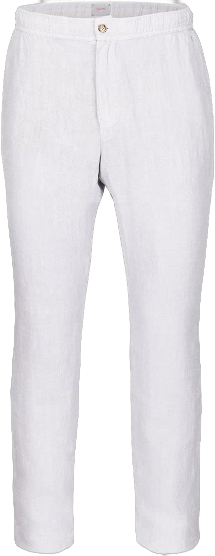 SWIMS Amalfi Slim Linen Pant for Men Large White