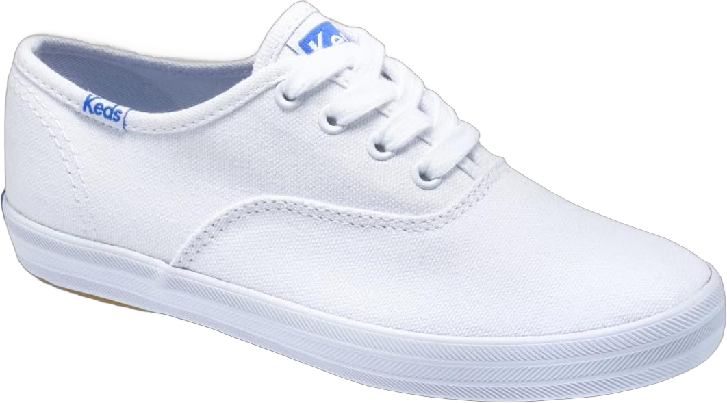 Keds Girl's Champion (Big Little Kid) Sneaker 1.5 Wide Big Kid White Canvas