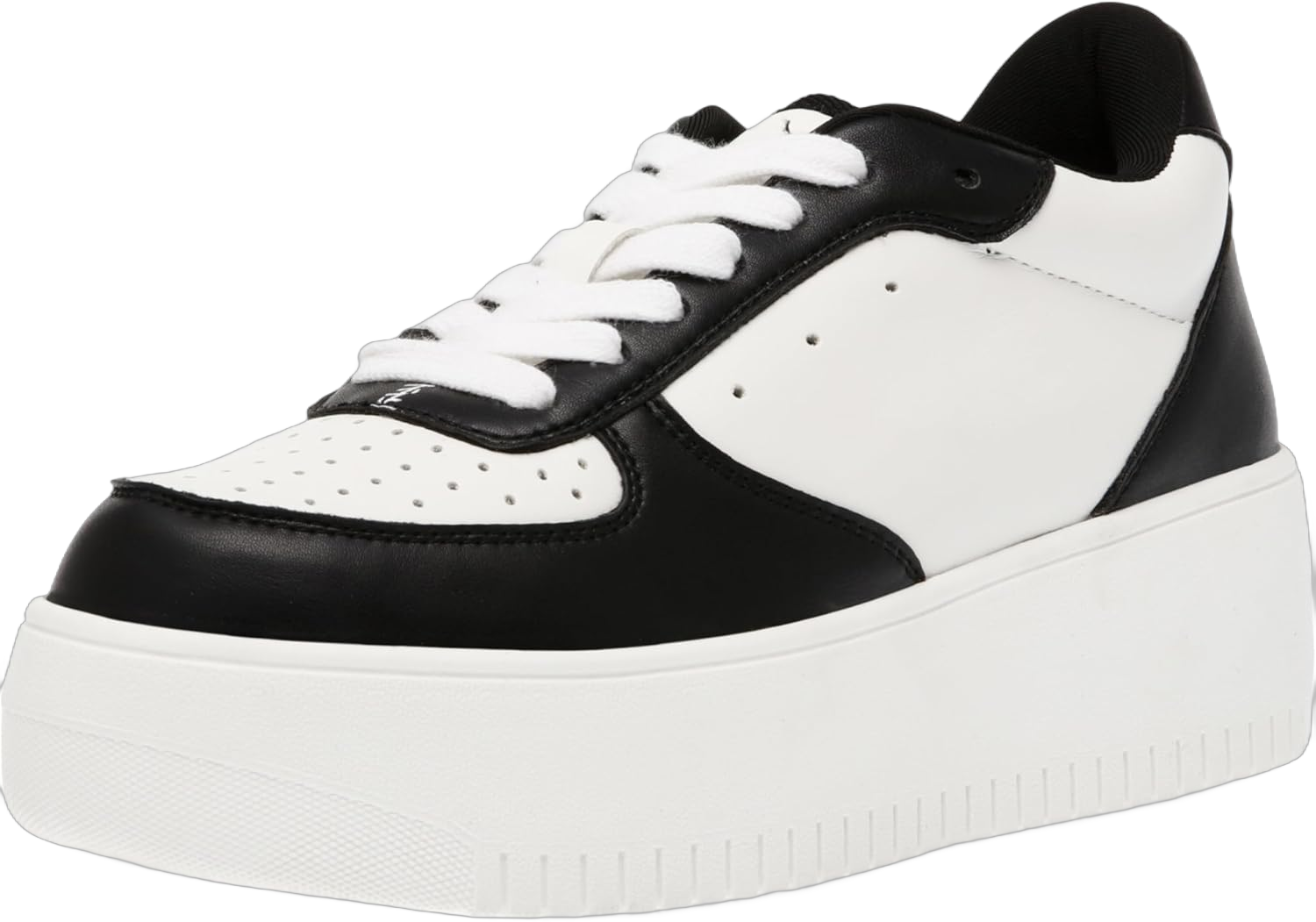 Steve Madden Women's Rocket Sneaker 6 Black/White