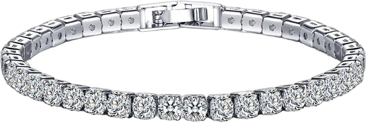 Bracelet Women New 925 Sterling Silver Hip Hop Fashion Shining Cubic zirconia Wedding Jewelry Gift