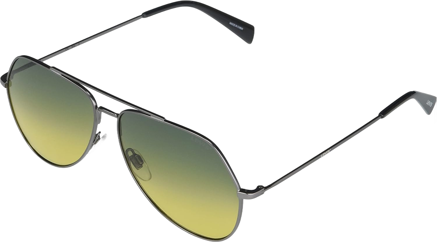 Levi's Men's LV 1012/S Aviator Sunglasses, Silver, 60mm, 13mm