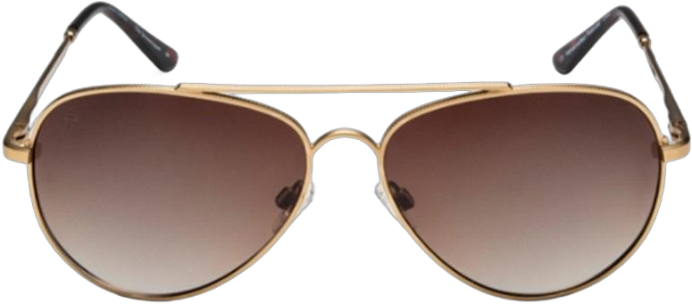 Prive Revaux Showstopper Aviator Polarized Sunglasses Gold Brown #77963