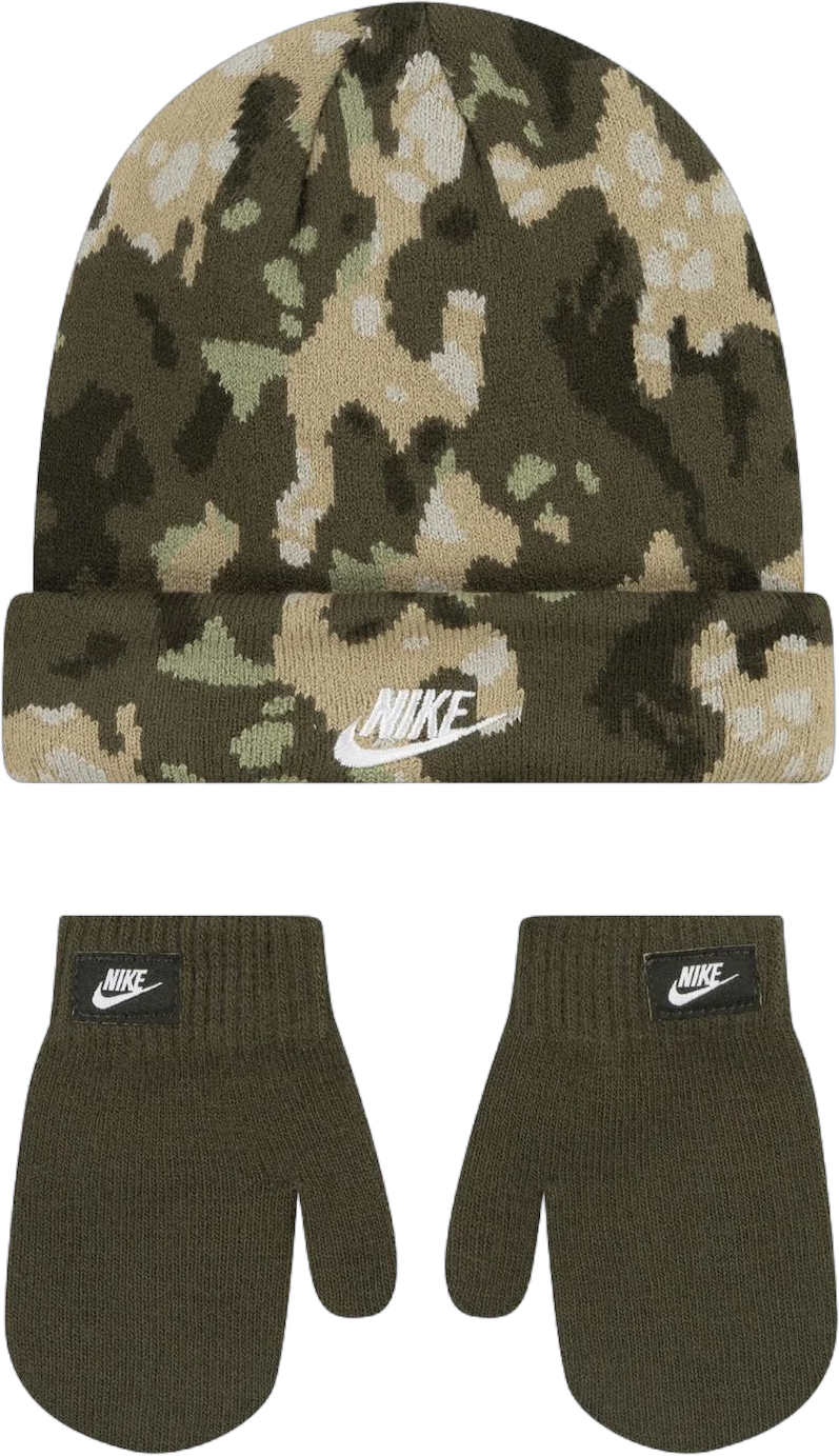 Toddler Nike Club Beanie & Mittens Set - 2T-4T Color: Camo Size: N/A