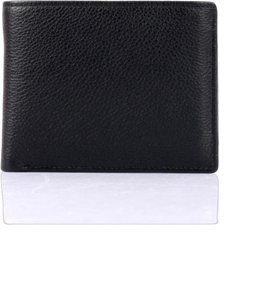 Karla Hanson Men's RFID Leather Bifold Wallet with Coin Pocket - Black