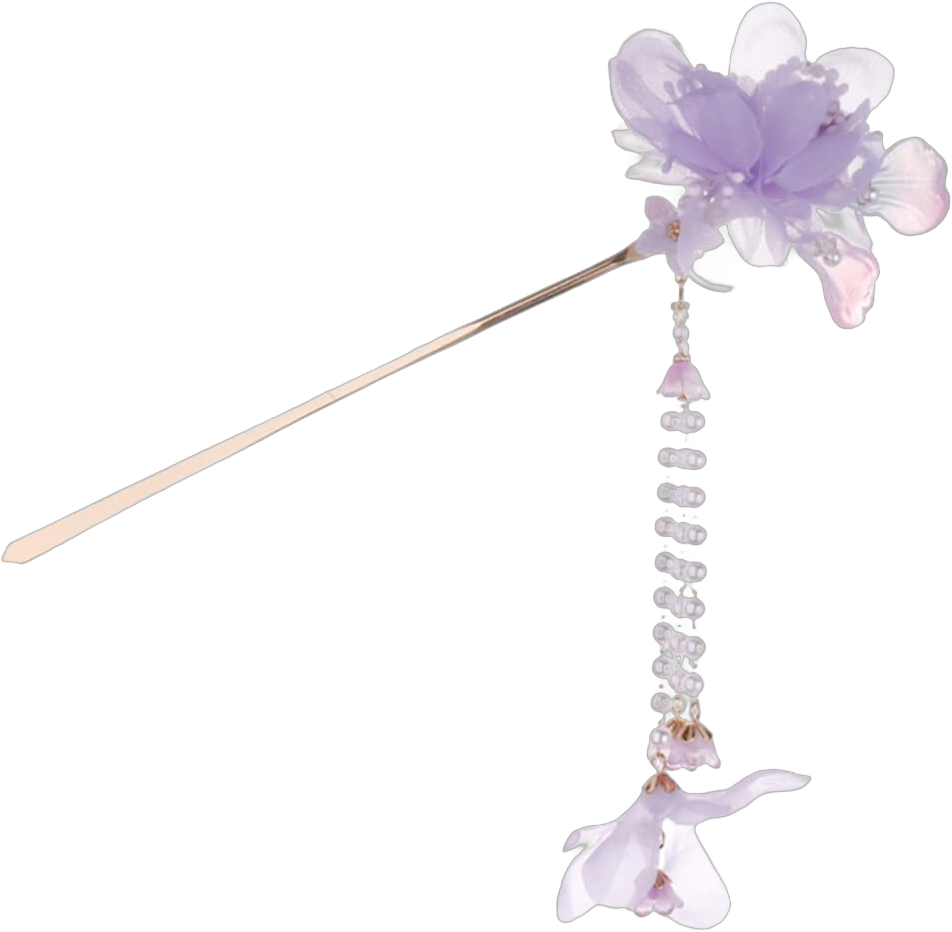 ifundom Hairpin Japanese Hair Sticks Flower Hair Pin Hair Barrettes for Women Haircut Hair Forks Womens Barrettes for Hair Women Hair Stick Fabric Steamed Stuffed Bun Classical Purple Miss