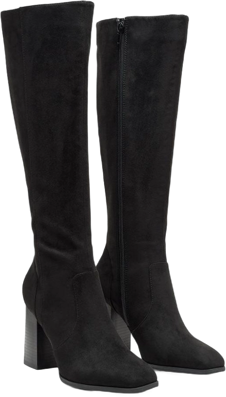 London Rag Womens Zilly Knee High Faux Suede Boots 10