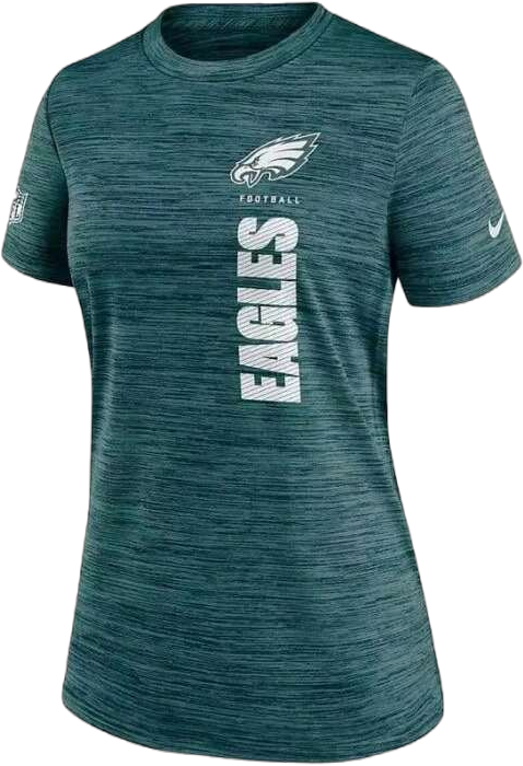 Nike Women's Midnight Green Philadelphia Eagles Velocity Performance T-Shirt