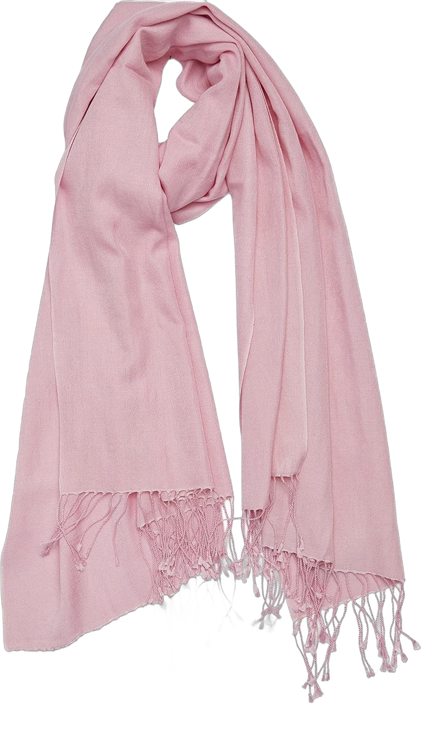 Cashmere Boutique 100% Pure Women Cashmere Shawl - Perfect for Daily Wear or Any Occasion, Long Winter Warm Shawl - 36" x 80" Rose Petal Pink 36" x 80"