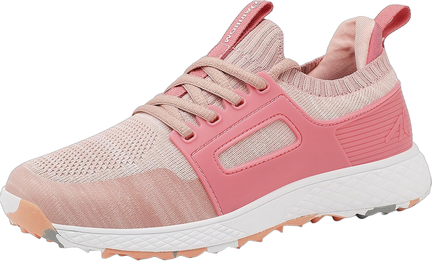 Womens Golf Shoes Fashion Non Slip Sneakers Comfortable Spikeless Lightweight Professional Outdoor Golf Footwear for Women Pink 10