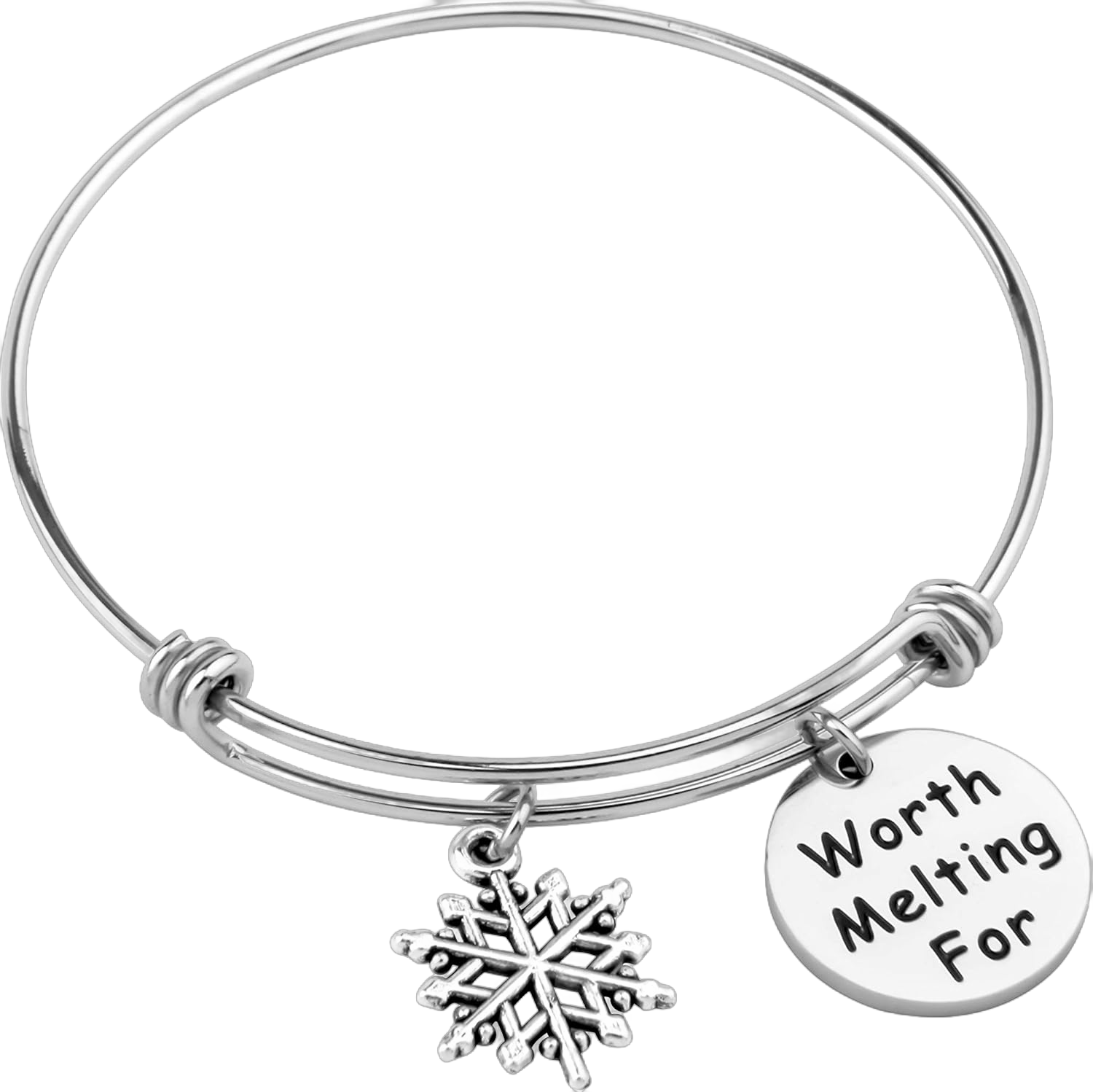 CHOROY Snowflake Charm Bracelet Worth Melting For Bangle Christmas Gift For Teen Girl