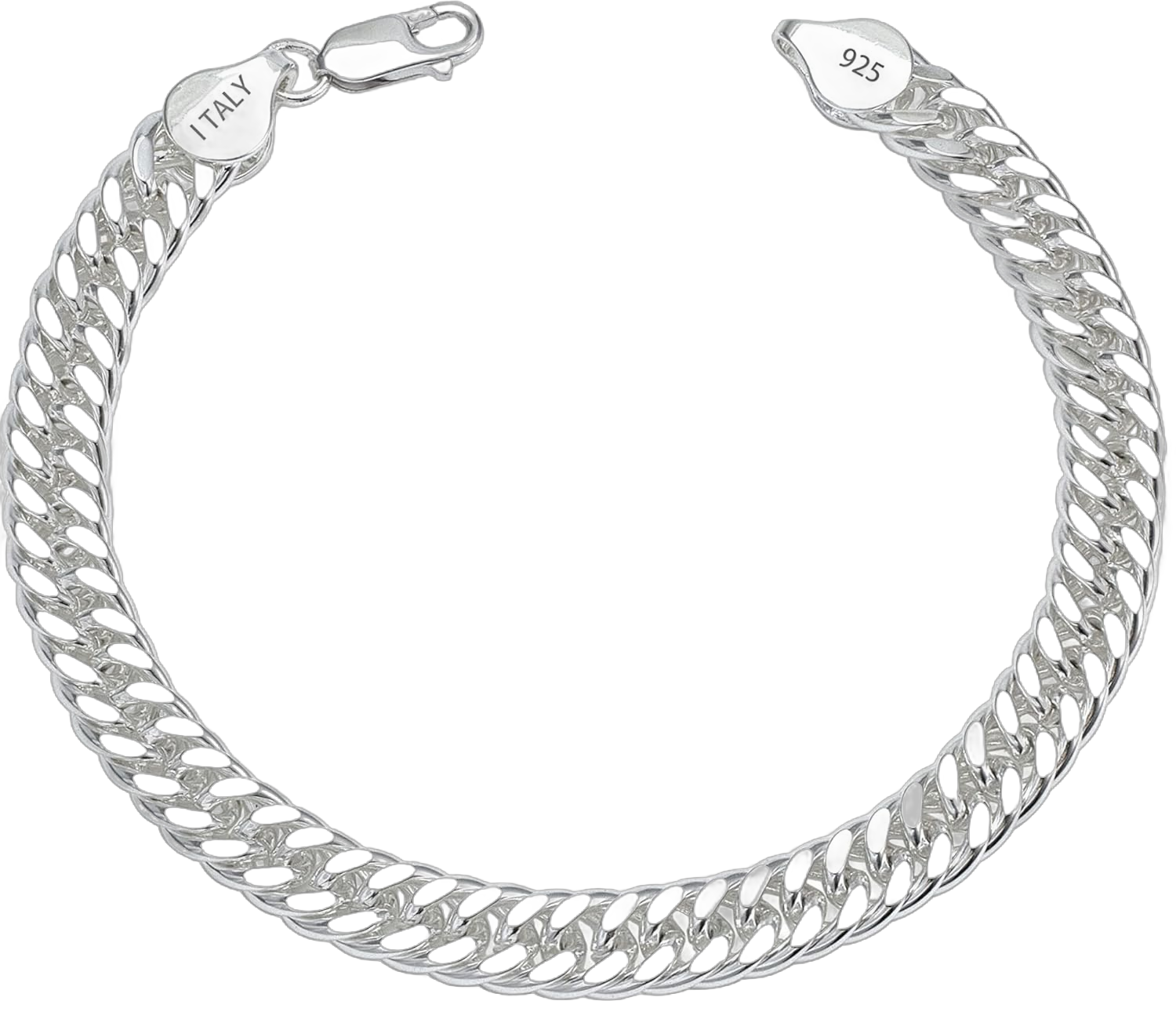 925 Sterling Silver Cuban Bracelets 5/8mm Silver/Gold Bracelets for Women Cuban Link Bracelet for Men 6.5-9 Inches Silver 8mm 7