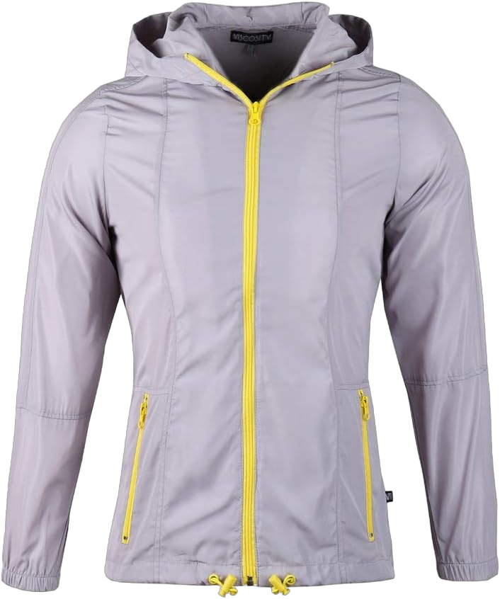 Women's Windbreaker Jacket with Hood - Lightweight Spring Jacket for Running, Hiking, Cycling Medium Dawn Gold Zip