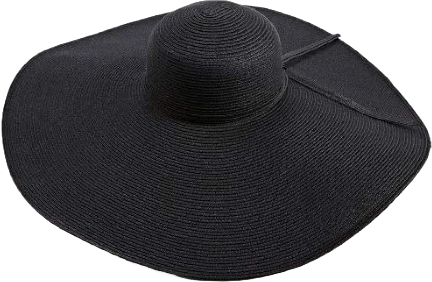 San Diego Hat Company Women's Ultrabraid X-Large Brim Hat, Adjustable Sun Hat with UPF 50+ One Size Black