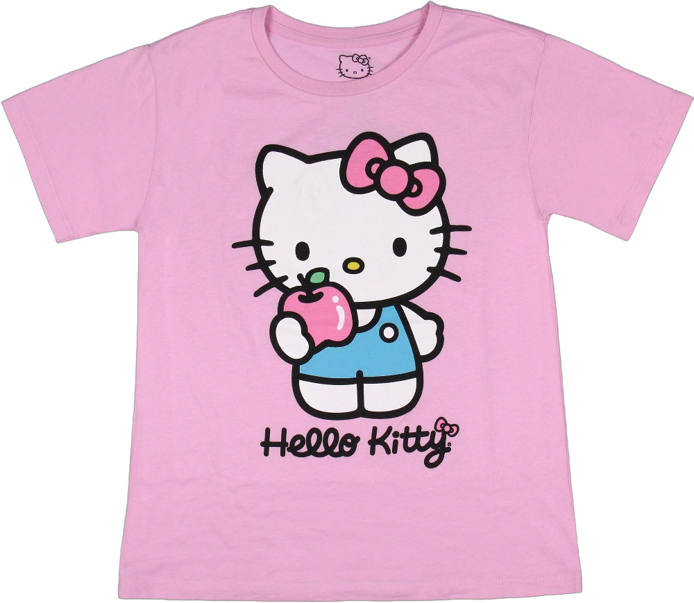 Sanrio Girls' Hello Kitty Pink Short Sleeve Kids Graphic T-Shirt Tee (X-Small 4/5) Pink