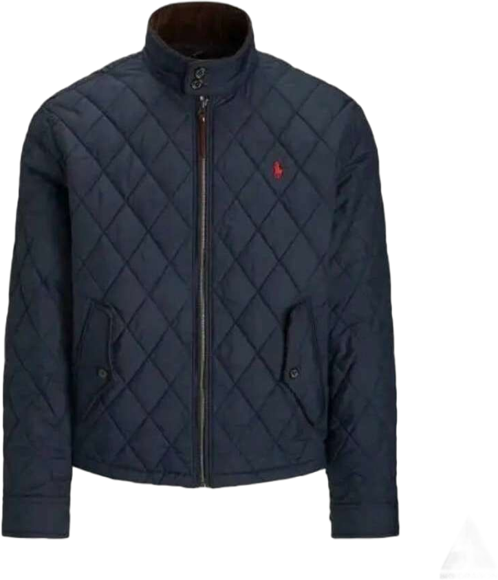 Polo Ralph Lauren Diamond Quilted Zip Up Jacket Navy