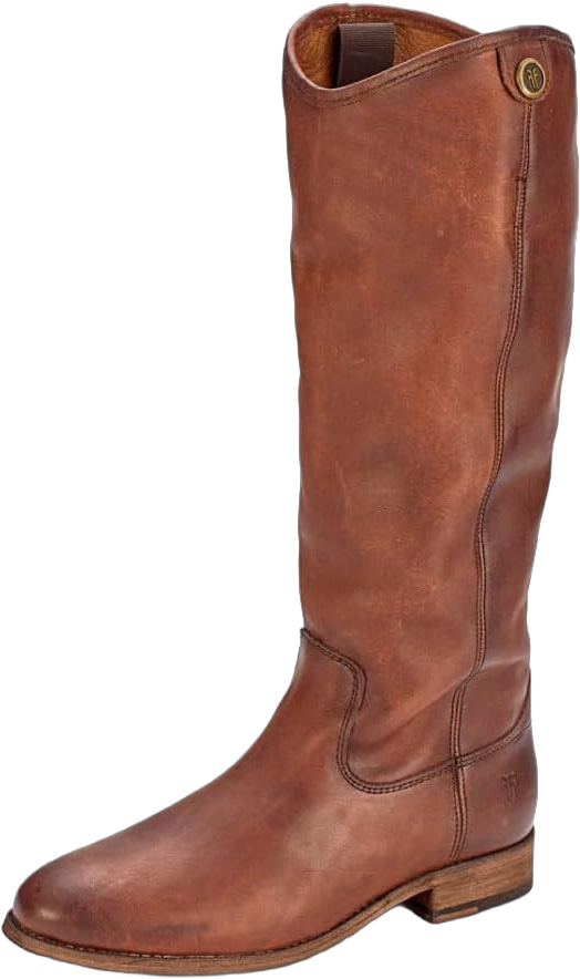 Frye Melissa Button 2 Equestrian-Inspired Tall Boots for Women Made from Hard-Wearing Vintage Leather with Antique Metal Hardware and Leather Outsole – 15 ½” Shaft Height 9.5 Cognac - Renice