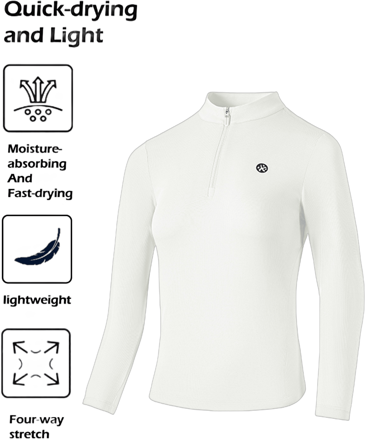 Bmai 1 Piece Of BMAI Women's New Version Running Magic Cube Moisture-Wicking Long Sleeve T-Shirt With Half Zipper, Suitable For Various Sports Activities Such As Running, Hiking, Fitness, And Cycling, Featuring Breathability And Moisture-Wicking Properties.