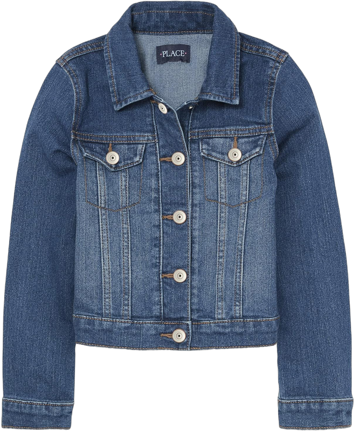 The Children's Place Girls' Basic Denim Jacket X-Small Azure Wash