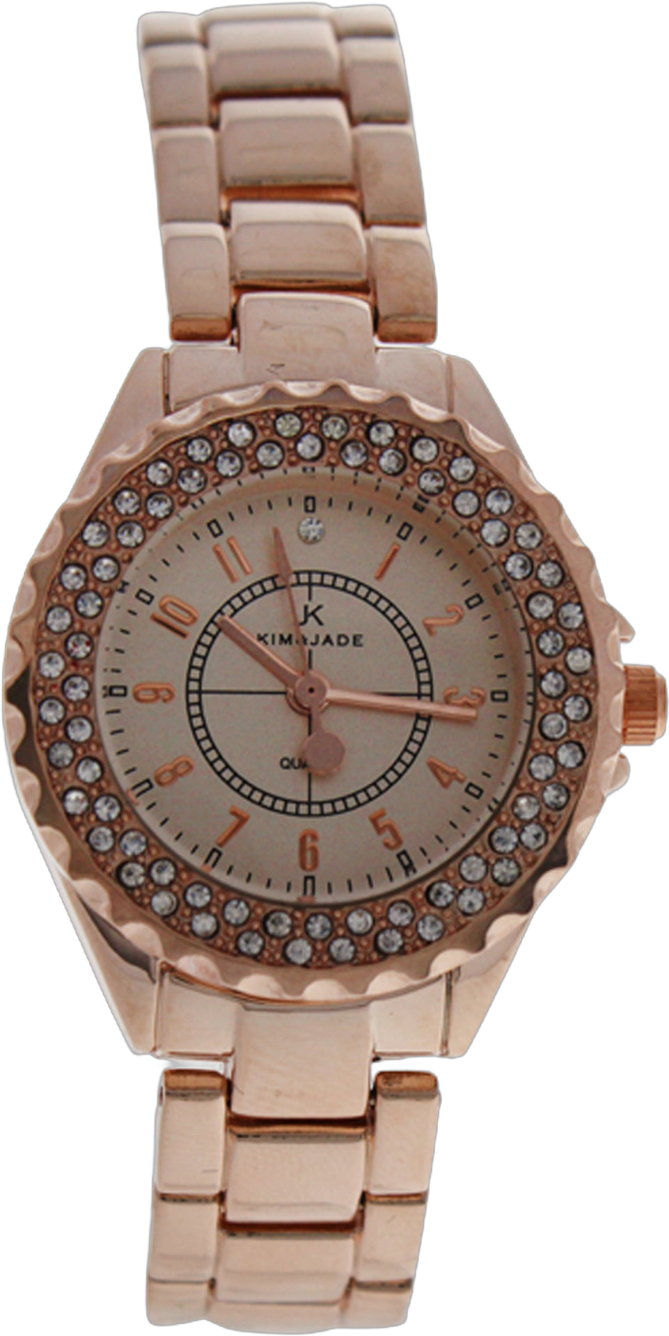 2033L GPGP Rose Gold Stainless Steel Bracelet Watch by Kim & Jade for Women - 1 Pc Watch