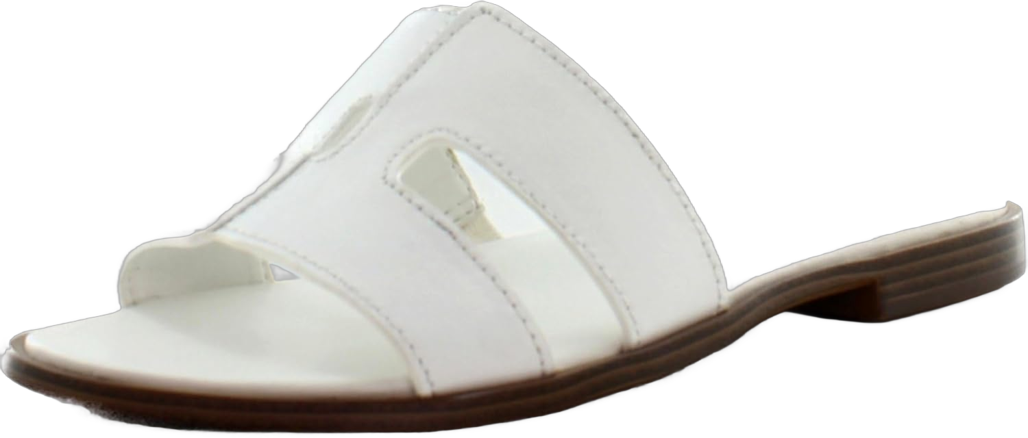 Naturalizer Women's Fame Sandal 6 White Leather