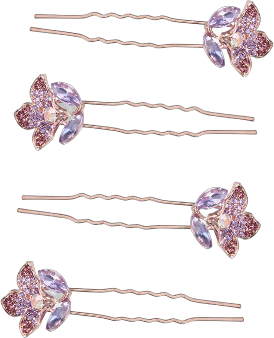 FRCOLOR 4pcs Ornament Diamond Bride Hair Braiding Pin Hairpin/Hair Accessories 4PCs Set flower hairpin women hairpin Bride Headdress wedding crystal hair pins leaf hair clips crystal bobby