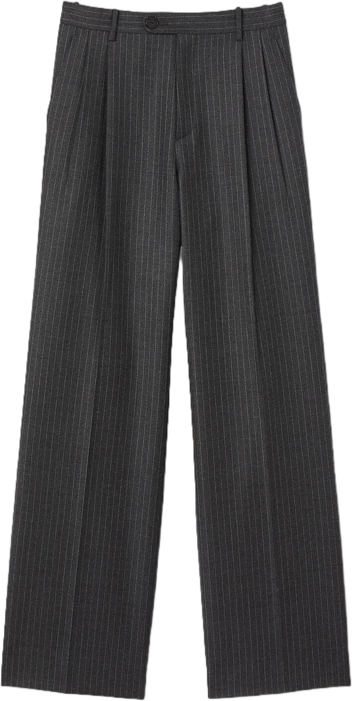 Wool pants black / gray For Women | Sandro Paris