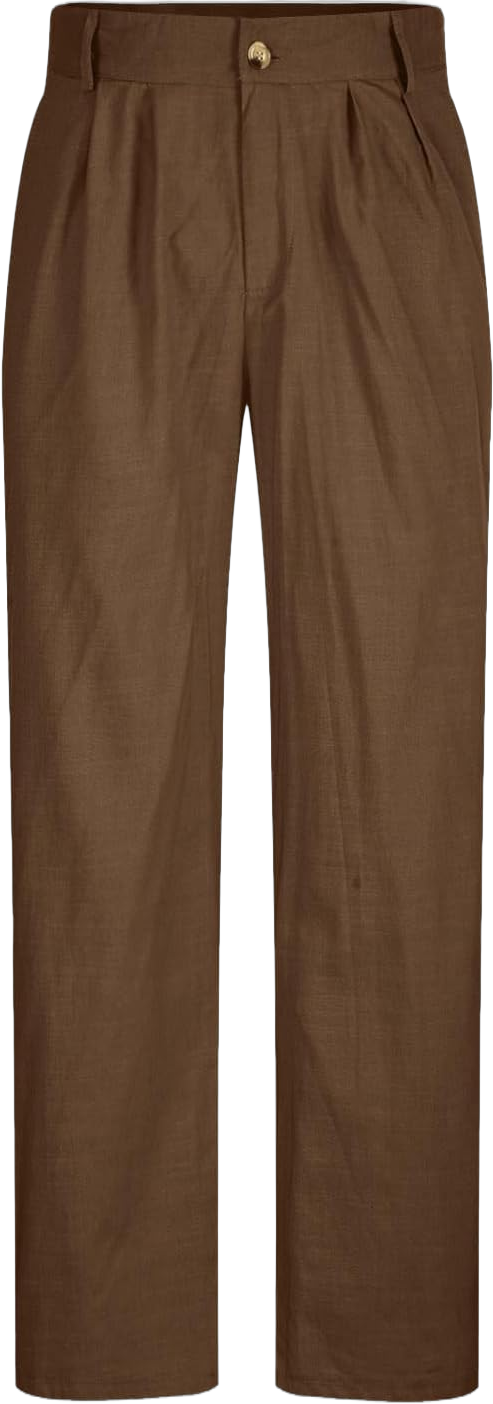 Cotton Linen Pants for Men Lightweight Casual Mens Khaki Pants Relaxed Fit with Pockets Loose Pants Stretch Flex 3X-Large 01#brown