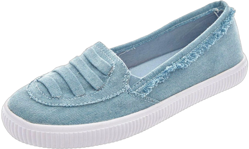 Comfortview Women's (Wide Widths Available) The Analia Slip-On Sneaker - 10 1/2 W, Light Denim