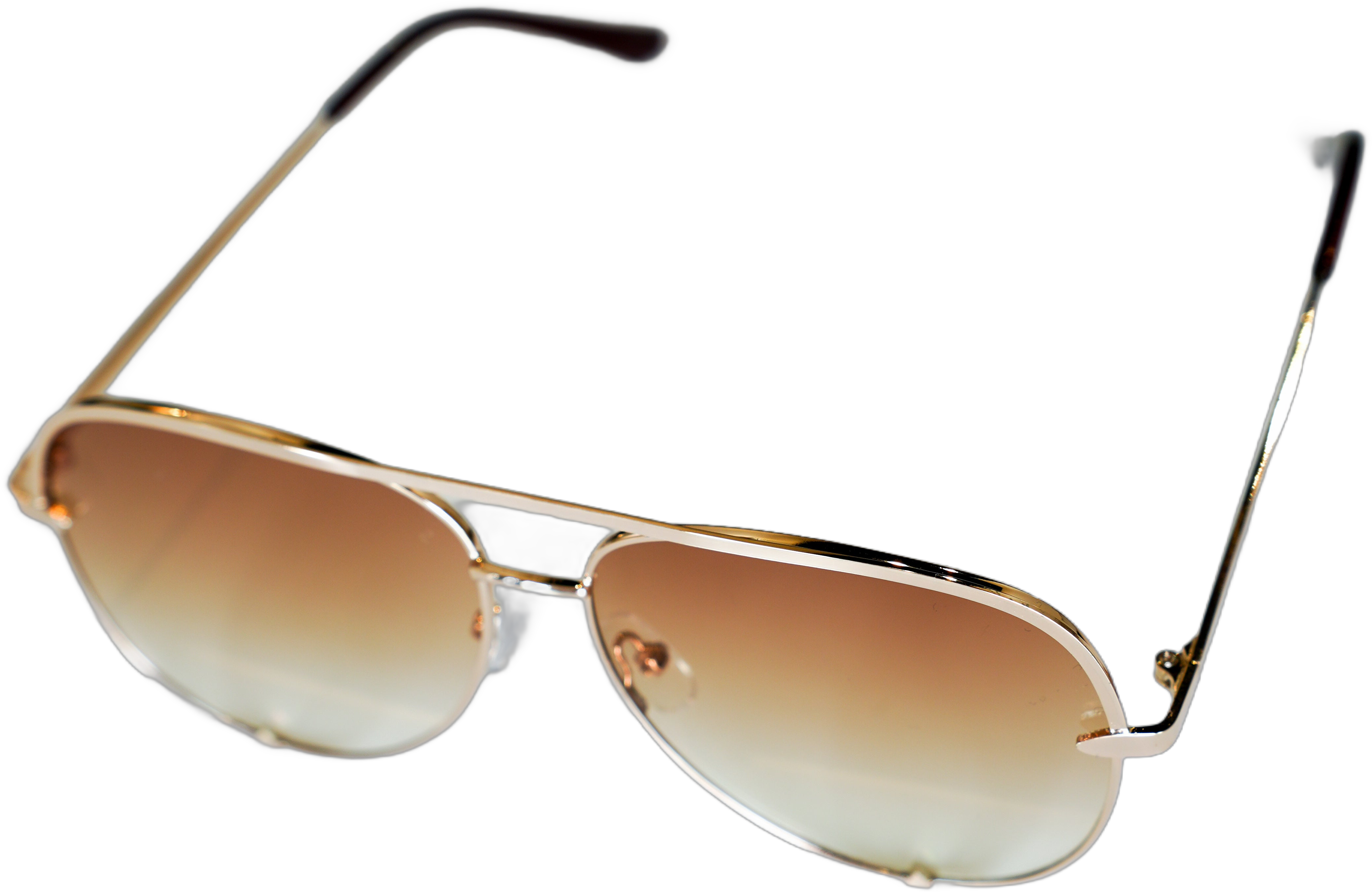 Aviator Sunglasses | Brown Fade